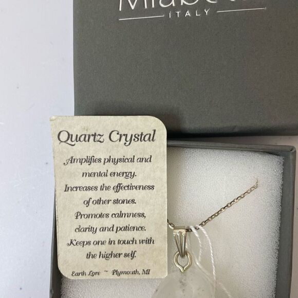 New! Miabella| 925 Sterling Silver| Made in Italy| Love Quartz healing crystal - Picture 6 of 13